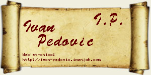 Ivan Pedović vizit kartica